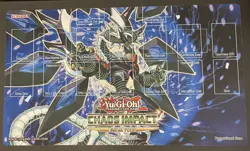Chaos Impact Sneak Peek Playmat Yugioh Premiere Event Firewall Dragon Darkfluid - Image 4
