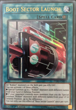 Boot Sector Launch - Ultra Rare 1st Edition EXFO-EN053 YuGiOh TCG Card - Image 1