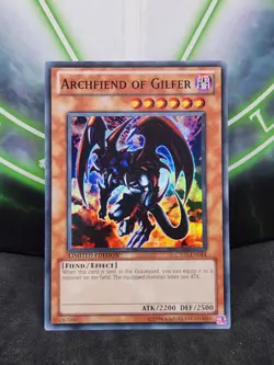 Yugioh Archfiend of Gilfer CT07-EN014 Super Rare MP - Image 1