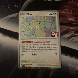 Pokemon Card Ditto 132/165 Holo Rare Prize Pack Series 6 Stamped Swirl 🌀 - Image 1