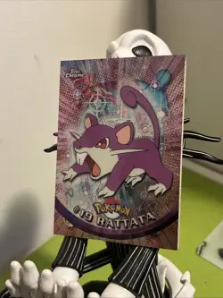 Rattata 2000 Topps Chrome Pokemon Rattata Chrome Card# 19 Pokemon Chrome Card - Image 2
