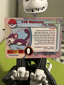 Rattata 2000 Topps Chrome Pokemon Rattata Chrome Card# 19 Pokemon Chrome Card - Image 4