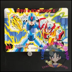 Mega MAN X Mega Mission 2 Card 80 Zero CAPCOM BANDAI Japanese Rockman 1996 - Image 1