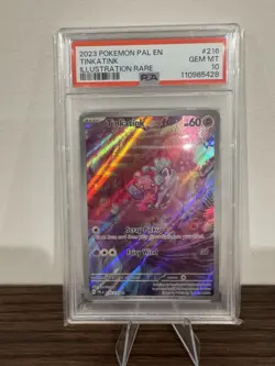 Tinkatink Paldea Evolved Illustration Rare Pokemon TCG Card 216/193 PSA 10 - Image 1