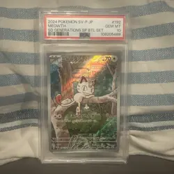 PSA 10 Meowth AR 192/SV-P Pokemon Card Starter Deck Generations Promo Japanese - Image 1