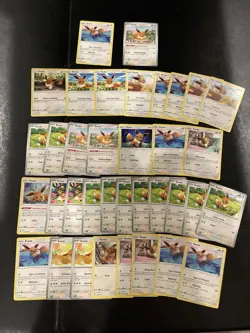 36x Card Eevee Pokemon Cards Lot Collection All Eevees! Cute! Nice Condition - Image 1