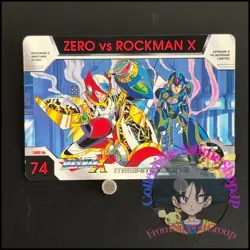 Mega MAN X Mega Mission 2 Card 74 Zero CAPCOM BANDAI Japanese Rockman 1996 - Image 1