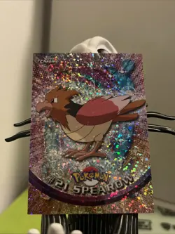 ⭐ SPARKLE ⭐ Spearow #21 (Topps Chrome Series 1) Holo Pokemon Card - Image 3