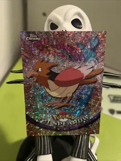 ⭐ SPARKLE ⭐ Spearow #21 (Topps Chrome Series 1) Holo Pokemon Card - Image 4