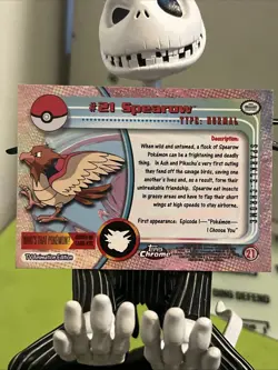⭐ SPARKLE ⭐ Spearow #21 (Topps Chrome Series 1) Holo Pokemon Card - Image 5