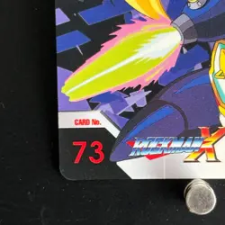 Mega MAN X Mega Mission 2 Card 73 Zero CAPCOM BANDAI Japanese Rockman 1996 - Image 3