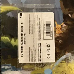 Rocket's Tyranitar 96/182 Pokemon Center Exclusive sealed holo rare Pokemon card - Image 2
