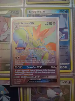 Pokemon TCG Scizor GX Celestial Storm Holo Card 175/168 Secret Rare - Image 1