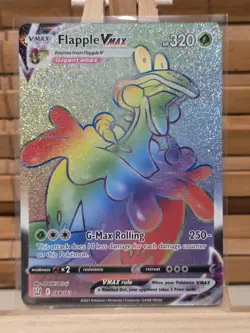 Rainbow Flapple VMAX Secret Rare Card Sword & Shield Battle Styles 164/163 NM - Image 1