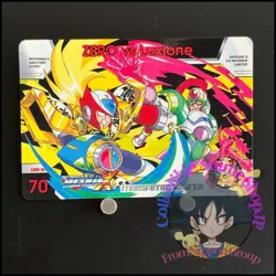 Mega MAN X Mega Mission 2 Card Zero Luxione CAPCOM BANDAI Japanese Rockman 1996 - Image 1