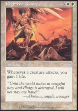 Righteous Cause - Light Play MTG Onslaught - Image 1