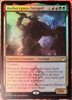 mtg magic borborygmos enraged FOIL ravnica remastered ENGLISH Borborygmos enrage - Image 1