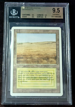 Savannah BGS 9.5 GEM MINT - Quad 9.5 +10 sub - Revised 3rd Edition MTG - Low pop - Image 1