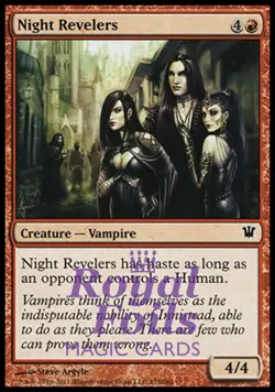 Night Revelers 4x FOIL ISD MTG Innistrad Common MINT red - Image 1