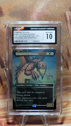 MTG Dragonlord Dromoka #1971 🌈 Foil Borderless SLD They Grow Up So Fast CGC 10 - Image 1