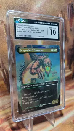 MTG Dragonlord Dromoka #1971 🌈 Foil Borderless SLD They Grow Up So Fast CGC 10 - Image 3