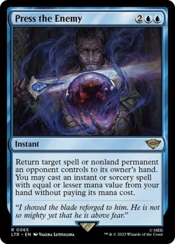 mtg magic Press the Enemy ENGLISH Pression sur l'ennemi lotr lord of the rings - Image 1