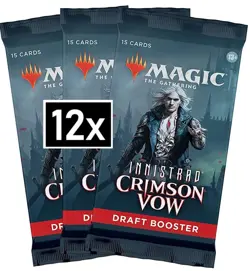 12 Innistrad Crimson Vow Draft Booster Packs Brand NEW MTG Magic The Gathering - Image 1