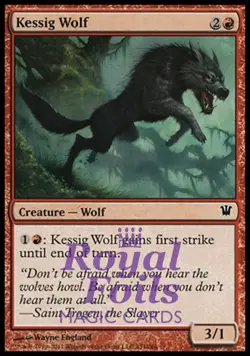 Kessig Wolf 4x FOIL ISD MTG Innistrad Common 1 MINT + 3 NM red - Image 1