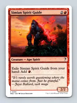Simian Spirit Guide (White Border) Mystery Booster 2 Non-Foil MTG NM - Image 1