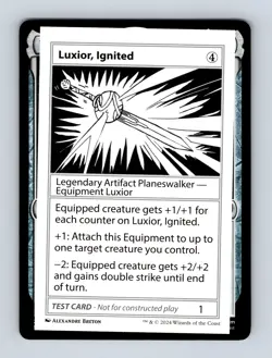 Luxior, Ignited Mystery Booster 2 Playtest Cards Non-Foil MTG NM - Image 1