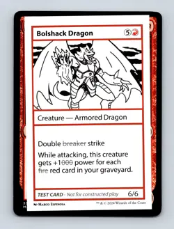 Bolshack Dragon Mystery Booster 2 Playtest Cards Non-Foil MTG NM - Image 1