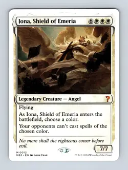 Iona, Shield of Emeria (White Border) Mystery Booster 2 Non-Foil MTG NM - Image 1