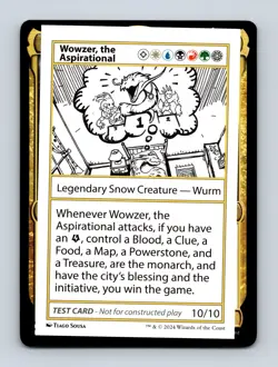 Wowzer, the Aspirational Mystery Booster 2 Playtest Cards Non-Foil MTG NM - Image 1