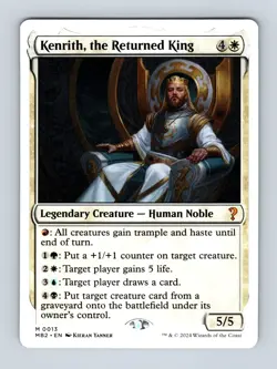 Kenrith, the Returned King (White Border) Mystery Booster 2 Non-Foil MTG NM - Image 1