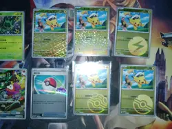 Pokemon S-Chinese Exclusive Captain Pikachu Set of 5 Pichaku Gem Pack US - Image 2
