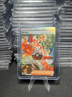 2024 Pokemon Paldean Fates Special Illustration Rare Full Art Holo Arven 235/091 - Image 1