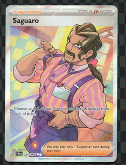Saguaro 255/193 Full Art Trainer Pokemon TCG English NM Paldea Evolved - Image 1