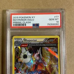 POP 13 - Rhyperior (Omega) Holo 77/160 2015 XY Primal Clash Pokemon - PSA 10 - Image 3