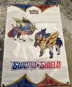 Pokemon Sword And Shield Retail Store Tournament Promotional Banner Promo 37x24 - Image 1