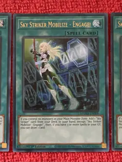 YuGiOh! 3 X Sky Striker Mobilize - Engage! - Magnificent Mavens (MAMA) (UR) - Image 4