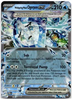 Wellspring Mask Ogerpon ex 027/131 SV: Prismatic Evolutions Pokemon Card NM - Image 1