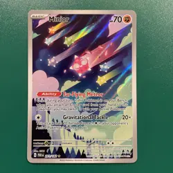 Pokemon TCG Minior Card 201/182 Paradox Rift Holo Illustration Rare NM Condition - Image 1