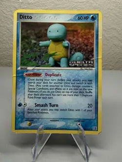 Pokemon Card Ex Delta Species Ditto Squirtle 40/113 2005 Reverse Stamped Holo - Image 1