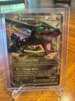 Rayquaza EX 85/124 Dragons Exalted Holo Ultra Rare Pokemon Card - Image 1