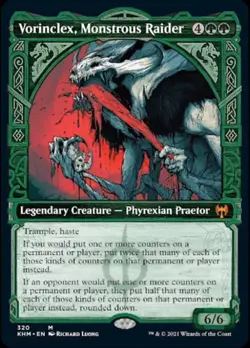 MTG English Vorinclex, Monstrous Raider (Showcase) NM Normal Kaldheim - Image 1