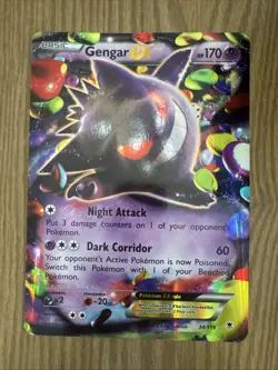 Pokemon TCG: Gengar EX 34/119 Rare Jumbo Card Oversized 2014 - Image 1