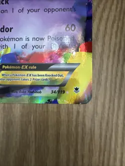 Pokemon TCG: Gengar EX 34/119 Rare Jumbo Card Oversized 2014 - Image 2