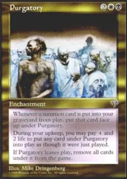 MTG Purgatory, Mirage, Heavily Played, English - Image 1