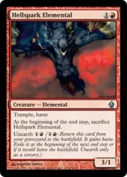 1x Hellspark Elemental - Foil Light Play, English Premium Deck Series MTG Magic - Image 1