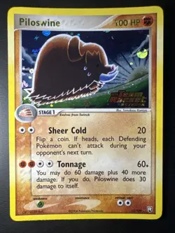 Piloswine 13/109 Team Rocket Returns Reverse Holo 2004 Pokemon Card NM - Image 1